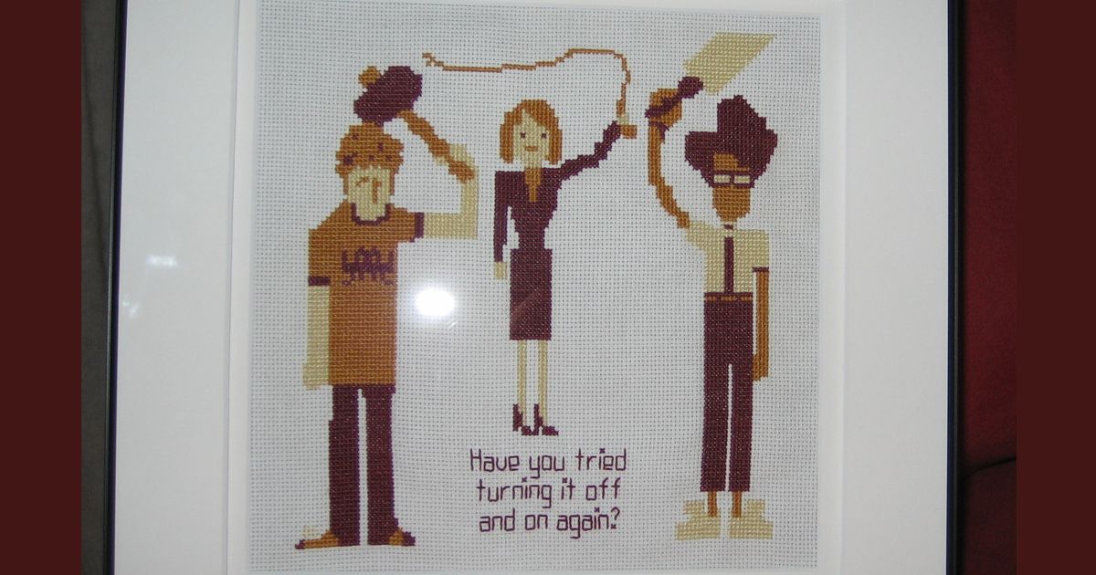 IT Crowd Cross-stitch